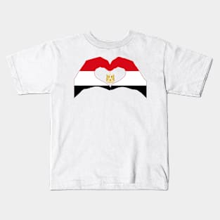 We Heart Egypt Patriot Flag Series Kids T-Shirt